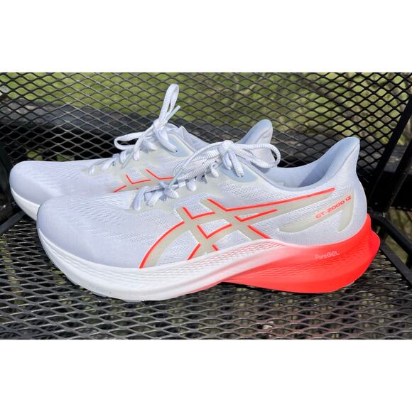 ASICS GT-2000 12 white sunrise pure gel men\'s size 9.5 LN condition running